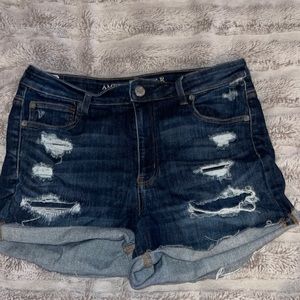 American eagle high rise shortie shorts